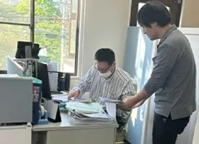 日報入力と退勤準備